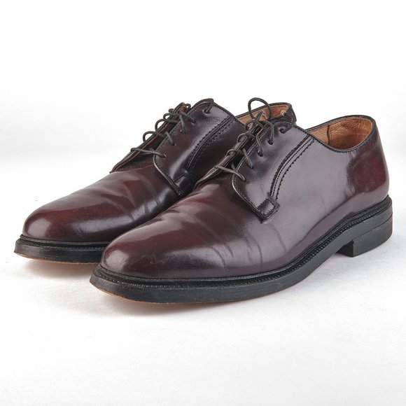 O'Sullivan Men's Burgundy Oxblood Leather Derby PTB Dress Shoes Size 10 C - Picture 1 of 8